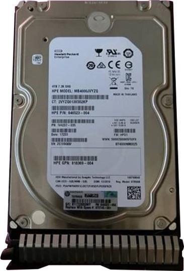 Produktbild HPE HDD 4TB 12G 7.2K LFF SAS DS SC (4 TB, 3.5")