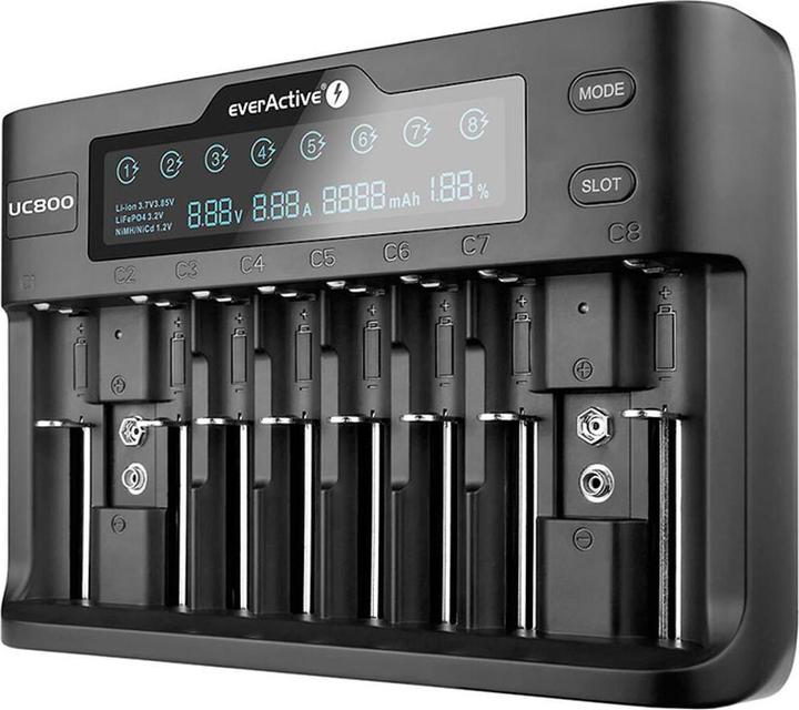 Immagine prodotto Everactive UC800 (1 pz., C, 9V Block, AAA, AA, Caricabatterie senza batteria)