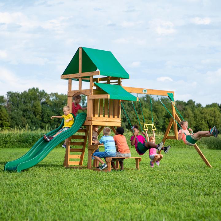 Immagine prodotto Backyard Discovery Torre di gioco Belmont con altalene e scivolo
