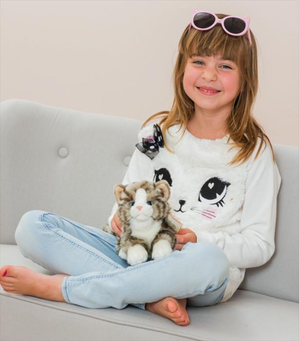 Actual product image Teddy Hermann Cat lying plush toy (20 cm)