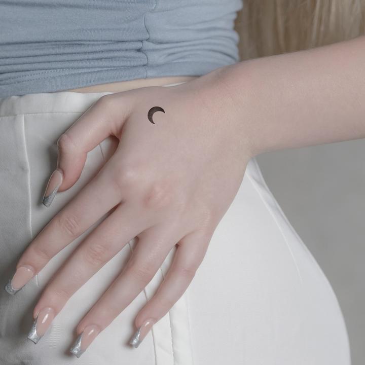 Immagine prodotto minink Tatuaggio temporaneo - mezza luna riempita