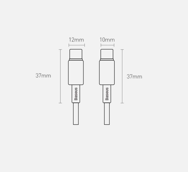 Produktbild Baseus USB C – USB C (1 m, USB 2.0, 100 W)