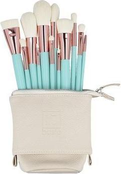 Immagine prodotto Ilu Basic Set 12 pennelli da trucco con borsa turchese (Set)