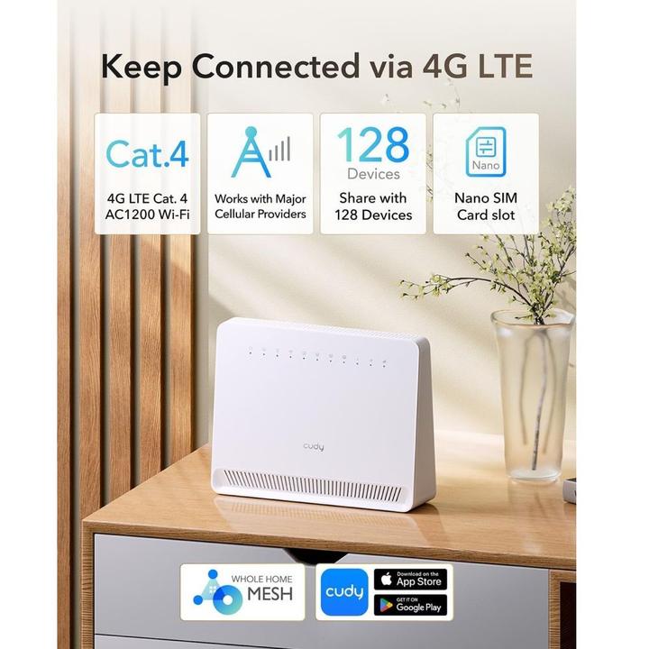 Produktbild Cudy AC1200 Wi-Fi 4G LTE-Cat4 Router