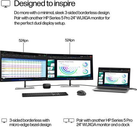 Image du produit HP 524pn (1920 x 1200 pixels, 24")