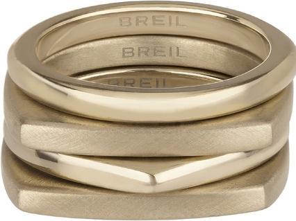 Breil ModernÃ­ sada pozlacenÃ½ch prstenÅ¯ New Tetra TJ302 - Circuit: 57 mm (57)
