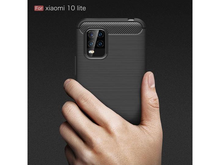 Produktbild Screenguard Xiaomi Mi 10 Lite Hülle Carbon Brushed Soft TPU (Xiaomi Mi 10 Lite)