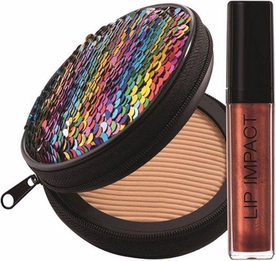 Nouba Sunlike Set N.1 Millerighe Maxi Bronzer + Lip Impact 33 (Lipgloss Reflecta Texture) + Pouch