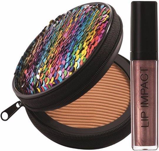 Produktbild Nouba Sunlike Set N.2 Millerighe Maxi Bronzer + Lip Impact 34 (Lipgloss Reflecta Texture) + Pouch