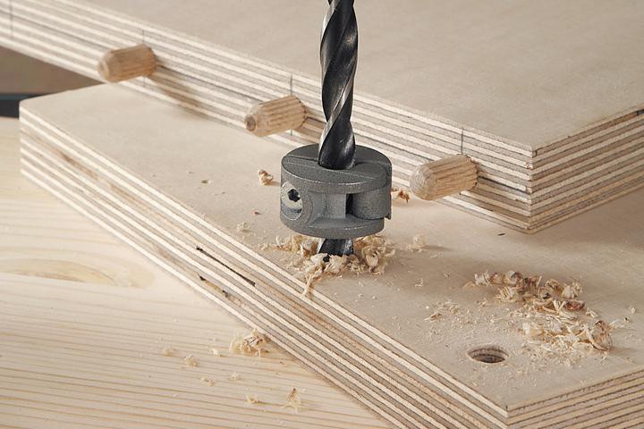 Produktbild wolfcraft wolfcraft 1 Univ.-Tiefenstopp-Set 3-tlg. ø6,8,10mm (6, 8, 10 mm)
