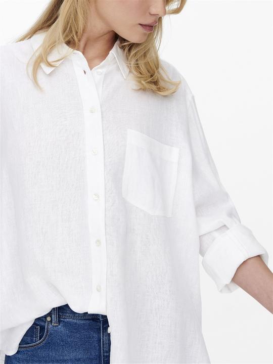 Image du produit Only Chemise unie en lin mélangé (M)