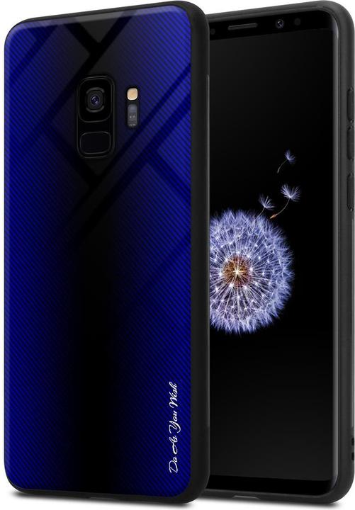 Produktbild Cadorabo TPU Gestreiftes Glas Cover (Samsung Galaxy S9+)