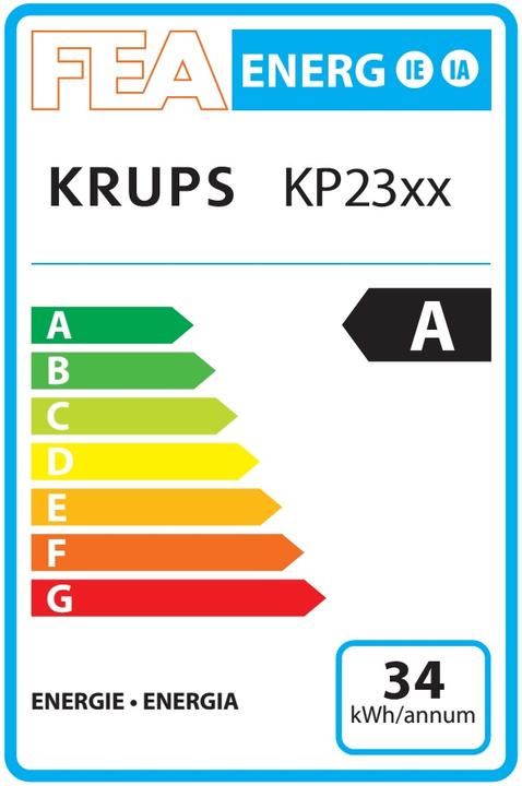 Label énergétique Krups KP1108 Nescafé Oblo (NESCAFÉ Dolce Gusto)