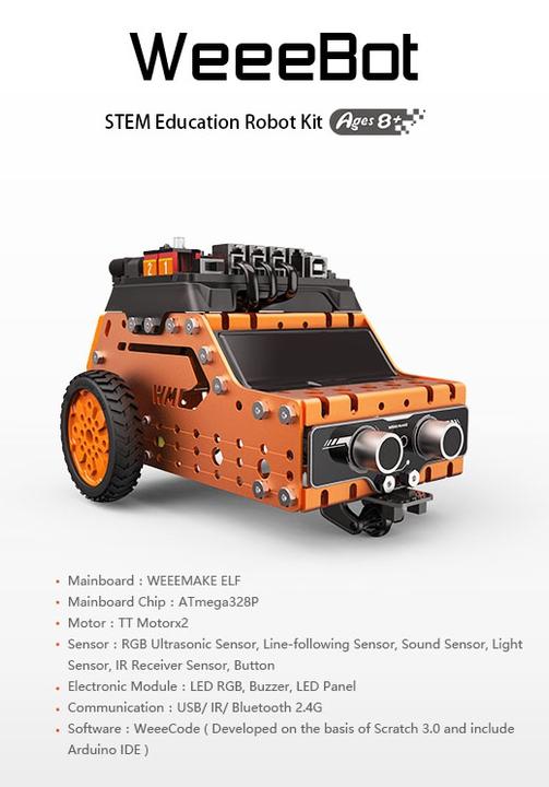 Immagine prodotto Weeemake Kit robot WeeeBot mini STEM