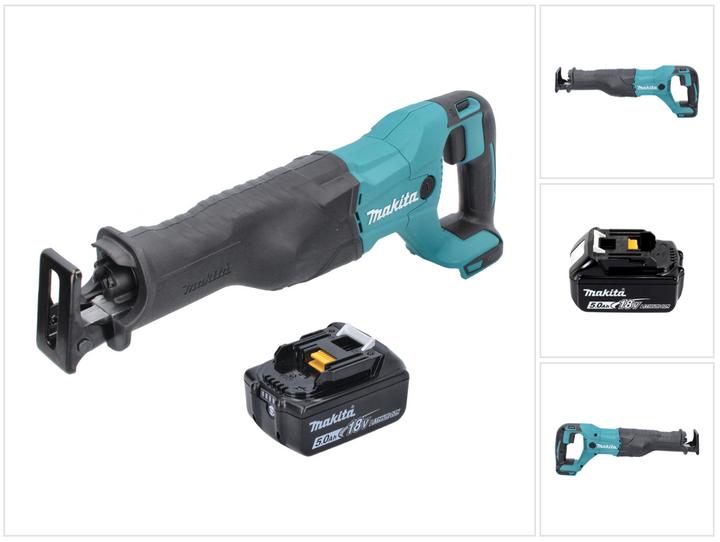 Produktbild Makita DJR 186 T1 Akku Reciprosäge Säbelsäge 18 V + 1x Akku 5,0 Ah - ohne Ladegerät