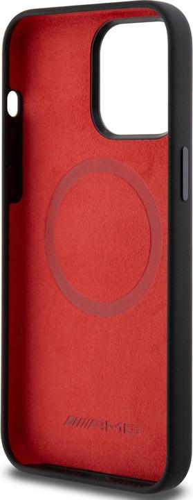Immagine prodotto Mercedes AMG AMHMP15L23SMRK Custodia rigida per iPhone 15 Pro 6,1" in silicone con motivo al carbonio MagSafe (Apple iPhone 15 Pro)