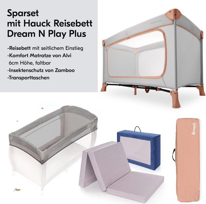 Produktbild Hauck Reisebetten Reisebett Set Dream N Play Plus inkl. Alvi