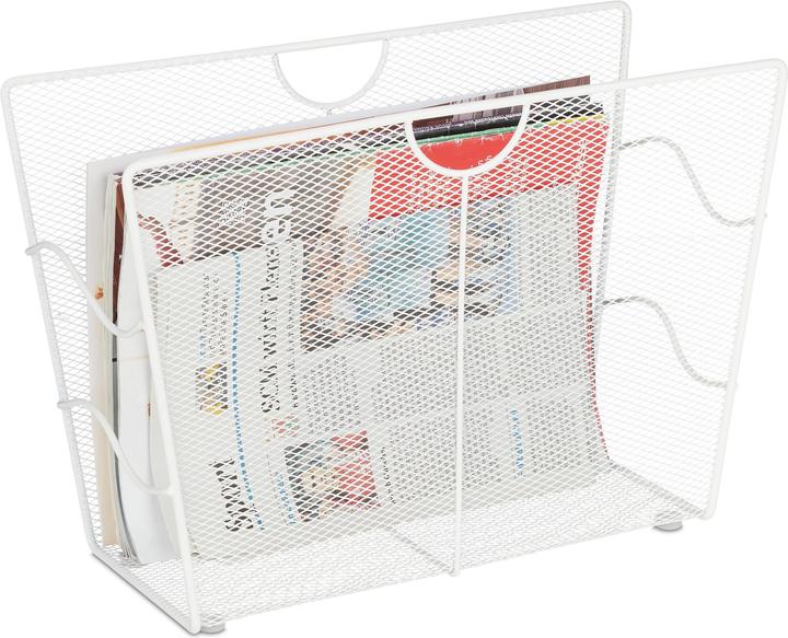 Actual product image Relaxdays Newspaper stand metal (39 x 17 x 27 cm)