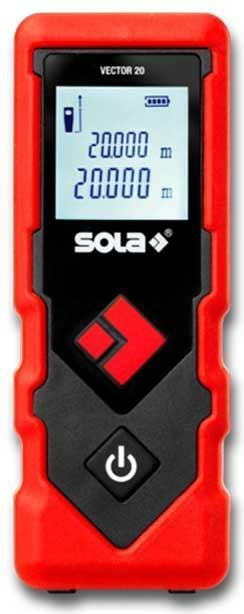 Actual product image Sola Messwerkzeuge Laser rangefinder SOLA Vector 20 Protection class: IP 42 Measuring range: 0.2-20m (20 m)