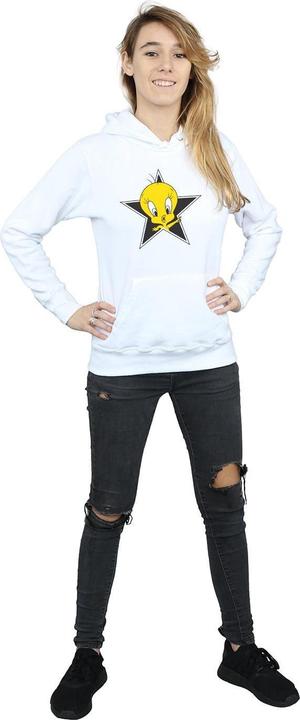 Actual product image Looney Tunes Womens/Ladies Tweety Pie Star Hoodie (XL)
