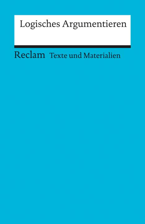Actual product image Logisches Argumentieren (German, Wolfgang Weimer, 2005)