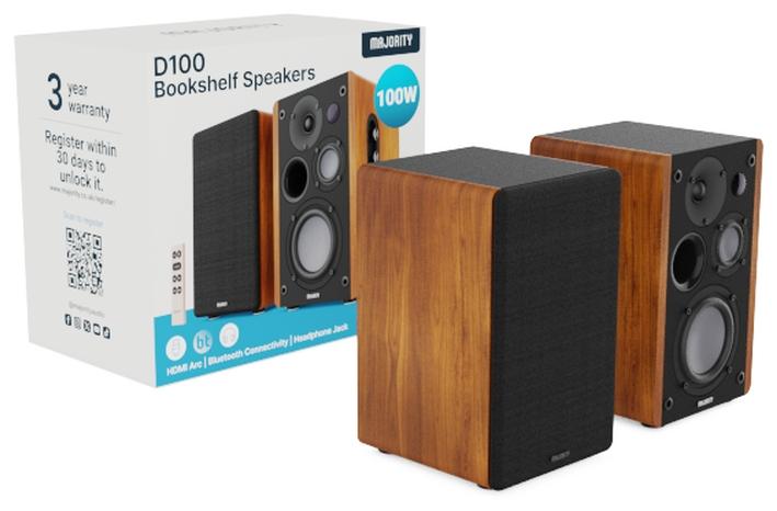 Actual product image Majority D100 Aktiv Regal-Lautsprecher (100 W)