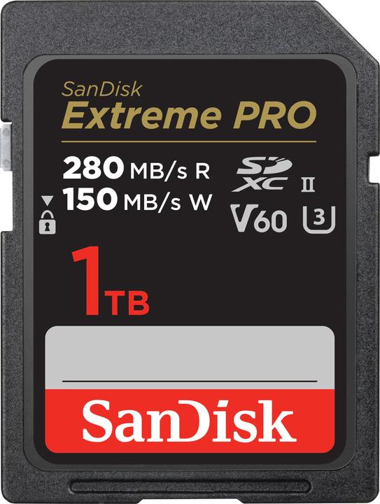 Produktbild SanDisk Extreme PRO UHS-II V60 (1000 GB, SDXC, U3, UHS-II)