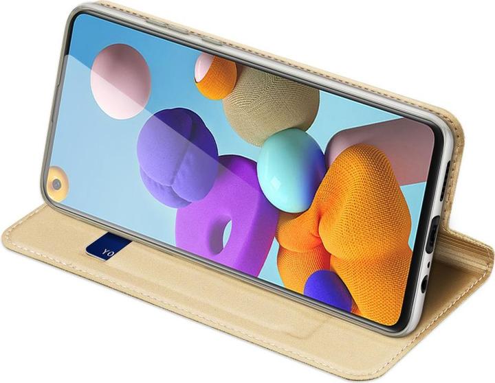 Actual product image Dux Ducis Galaxy A21s - Flip Folio Case gold (Samsung Galaxy A21s)