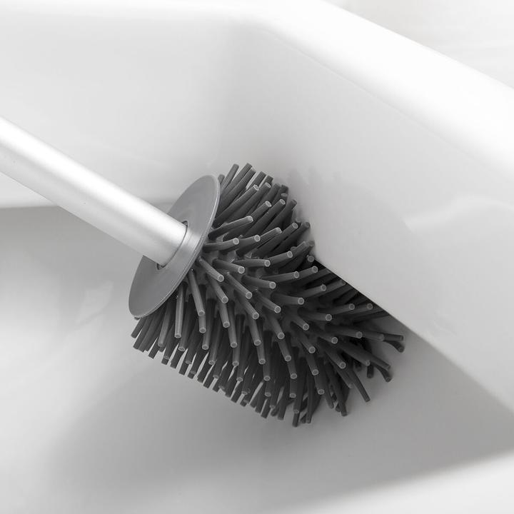 Produktbild InnovaGoods Toilettenbürste aus Gummi - Grau