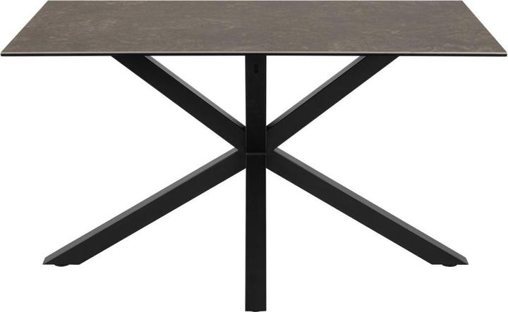 Actual product image AC Design Heaven Esstisch rostbraun Lemco raue Keramik