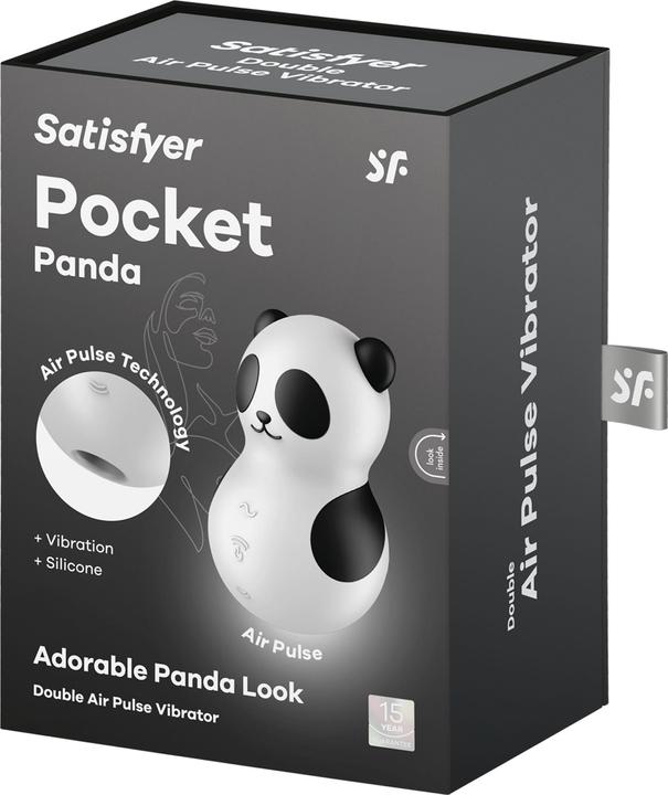 Image du produit Satisfyer Pocket Panda Stimulateur & Vibrateur Noir Blanc