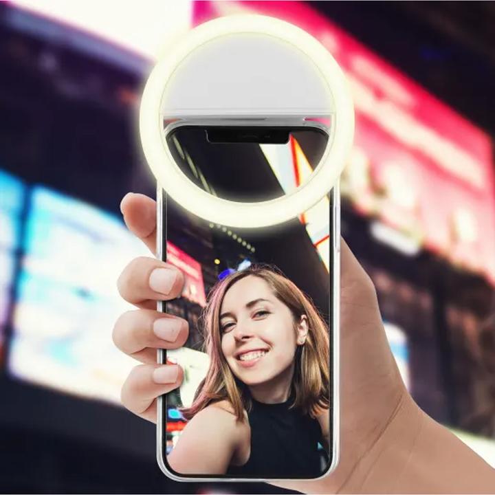 Actual product image T'nB Influence LED Ring Clip for Smartphone, 6500K,125 mAh Battery