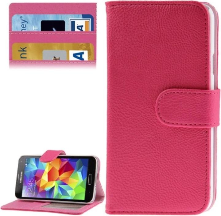 Actual product image König Design Protective cover Case (Flip landscape) for mobile Samsung Galaxy S5 / S5 Neo Pink (Samsung Galaxy S5, Samsung Galaxy S5 Neo)