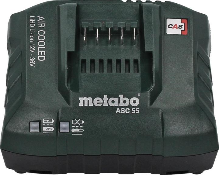 Actual product image Metabo Basic Set 3x Li-Power battery pack 18 V 2.0 Ah CAS Li-Ion battery ( 3x 625596000 ) + ASC 55 charger (18 V)