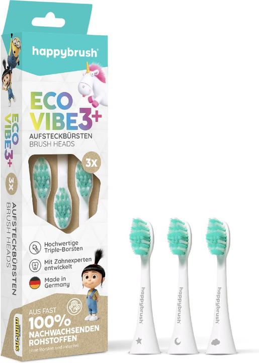 Image du produit happybrush Happy Brush ECO VIBE KIDS Brosses à dents adaptables Agnes (3 x)