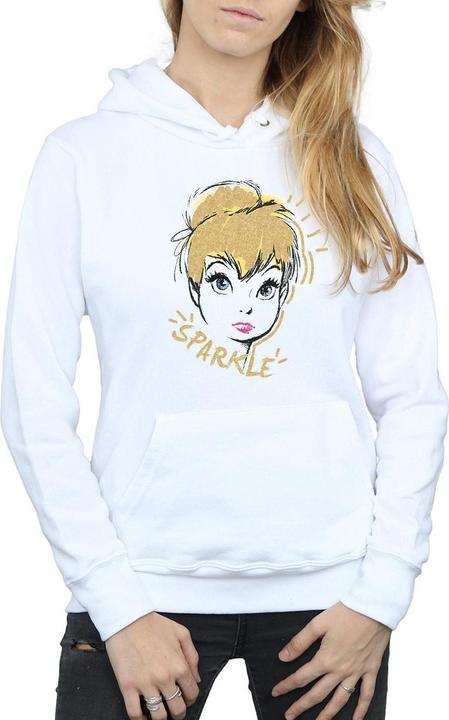 Actual product image Disney Womens/Ladies Tinkerbell Sparkle Hoodie (XXL)