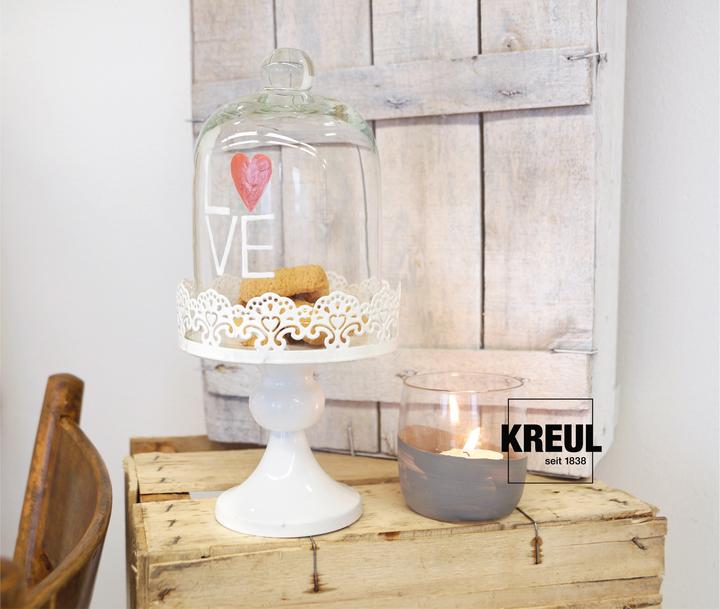 Image du produit Kreul Glass & Porcelain Chalky, peinture pour porcelaine et verre (Menthe glacée, 20 ml)