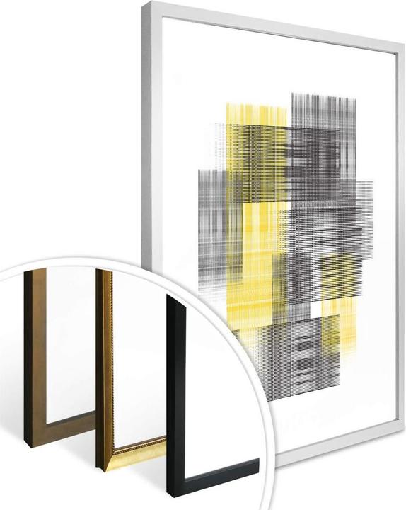 Produktbild Trenddeko Yellow grid (60 x 80 cm)