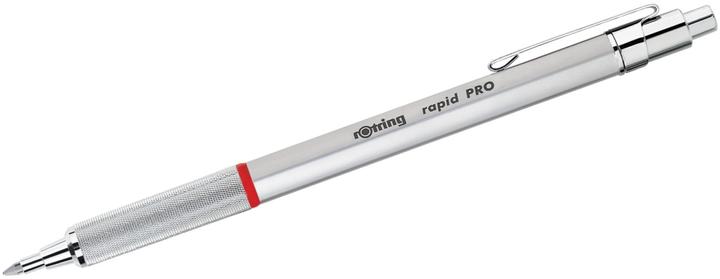 Produktbild Rotring Druckkugelschreiber rapid PRO CHROM Strichfarbe: blau, Strichstärke: M, dokumentenecht (Chrom, 1 x)