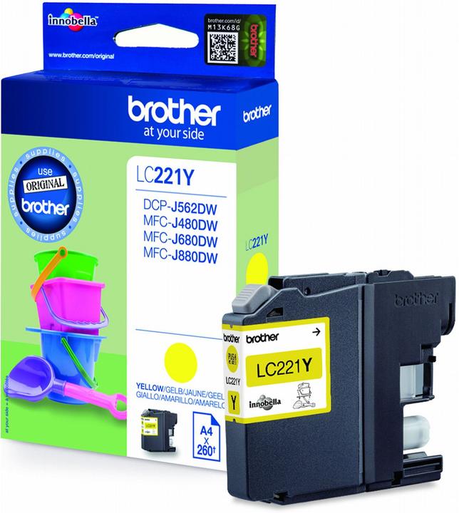Actual product image Brother Lc-221y (Y)