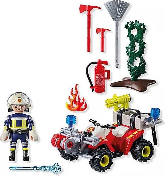 Image du produit Playmobil Les pompiers de Quad éteignent un feu de haie (71825, Playmobil Action Heroes)