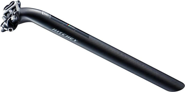 Image du produit Ritchey Tige de selle WCS Carbon 1-bolt, 30.9mm, 400mm, 25mm, 7x7mm Rails, carbone mat UD (30.90 mm)