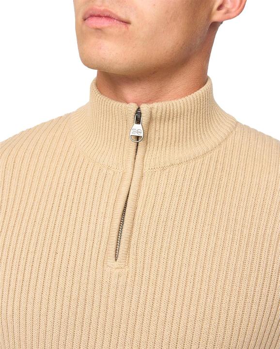 Actual product image Crosshatch Mens Havaline Knitted Quarter Zip Pullover (XL)