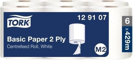 Tork Basic Paper Centre Roll White 6x150 (1 x)
