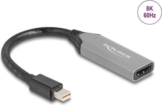Actual product image Delock 64331 DisplayPort Adapter Mini DP 1.4 Stecker auf HDMI Buchse (HDMI, 15 cm)