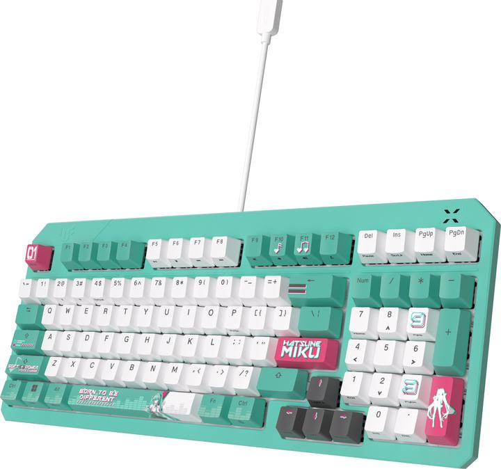 Actual product image ASUS TUF Gaming K3 Gen II Hatsune Miku Edition (DE, Cable)