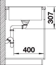 Actual product image Blanco Axia III XL 6 S-F (99 cm, 50 cm)