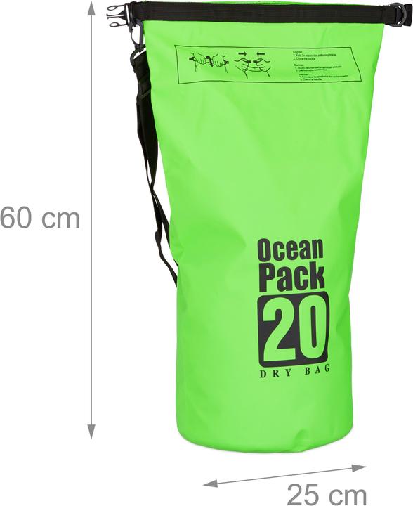 Actual product image Relaxdays 20 L Waterproof Dry Bag (20 l)