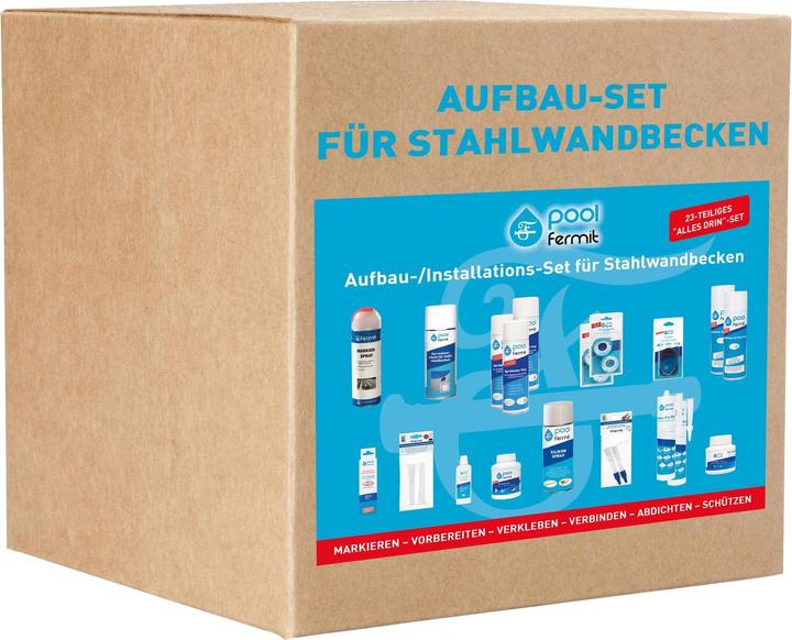 Fermit Pool Aufbauset Stahlwandbecken 23-teilig
