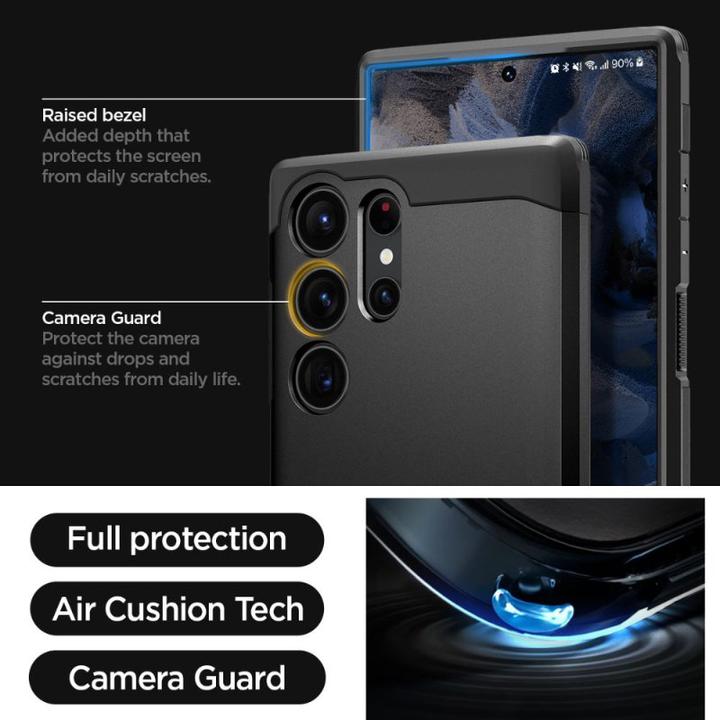 Actual product image Spigen Tough Armor (Samsung Galaxy S23 Ultra)